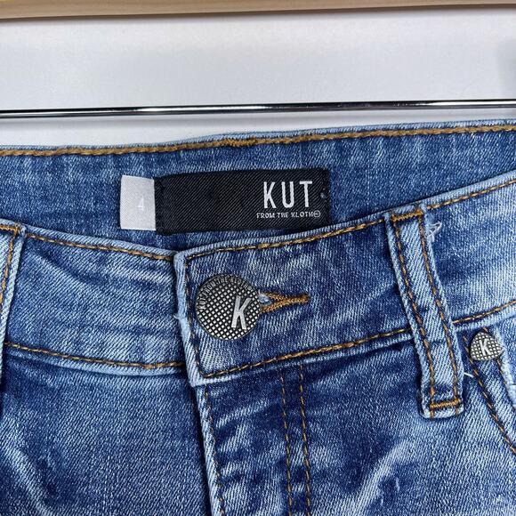 Kut From The Kloth 4 Connie High Rise Fab Ab Crop Jeans Stretchy Denim Cotton - Picture 9 of 13